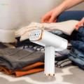 Mini Ironing Machine 1000W Foldable Quick Heat up for Fabric Clothes Travel White. 