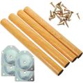 Solid Wood Table Legs Furniture Replacement Parts Dining Riser Wooden Cabinet Extenders for Feet Desk. 