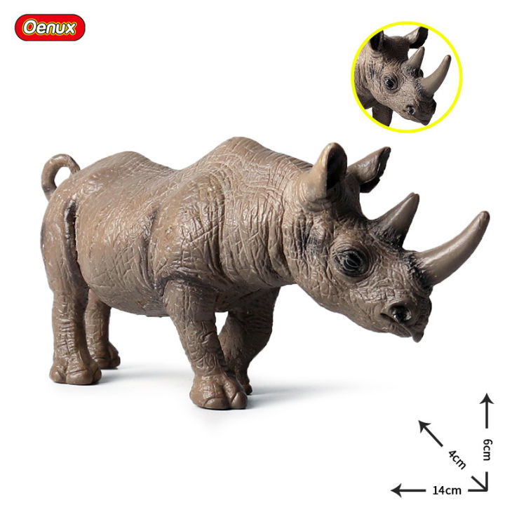 Kids%20Simulation%20Animal%20Model%20Wild%20Rhino%20Hippopotamus%20Bison%20Animal%20World%20Set%20Static%20Solid%20Plastic%20Toy%20-%20Image%202