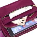 Casual Crossbody Bags Solid Waterproof Nylon Phone Pouch Multi Zipper Pocket Messenger Bags Adjustable Strap For Daily Work. 
