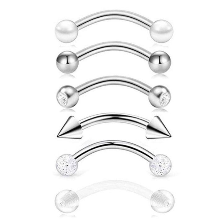 6Pcs/lot%20Stainless%20Steel%20Crystal%20Eyebrow%20Piercing%20Set%2016G%20CZ%20Curved%20Barbell%20Helix%20Daith%20Piercing%20Lot%20Lip%20Rings%20Snake%20Eyes%20Bulk%20-%20Image%205