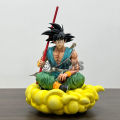 【In-Demand Item】 Dragon Ball Z Son Goku Figure Goku with Cloud Figurine 21cm Pvc Action Figures Gk Statue Collection Model Gifts Superman. 