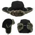 Men's Winter Trapper Aviator Trooper Earflap Warm Russian Waterproof Ski Hat Bomber Cap Russian Warm Ear Protectors Hats Loser Lione. 