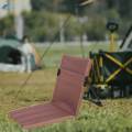 Camping Lounge Chair Picnic Back Rest Chair Foldable Iron Pipe Sturdy.