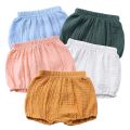 Shorts for Girls Boys Kids Child Summer Pants Clothing Solid Bloomers Breathable Baby Toddler Children Short Trousers 6M-4Y. 
