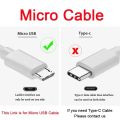 1M 2M 3M Cable Chargers For Tecno Spark POwer 2 GO 2022 9 8C 8 7 Pro 7T 7P 7 6 Air Micro Cables USB EU Dual Adapter 1 2 3 Meter.