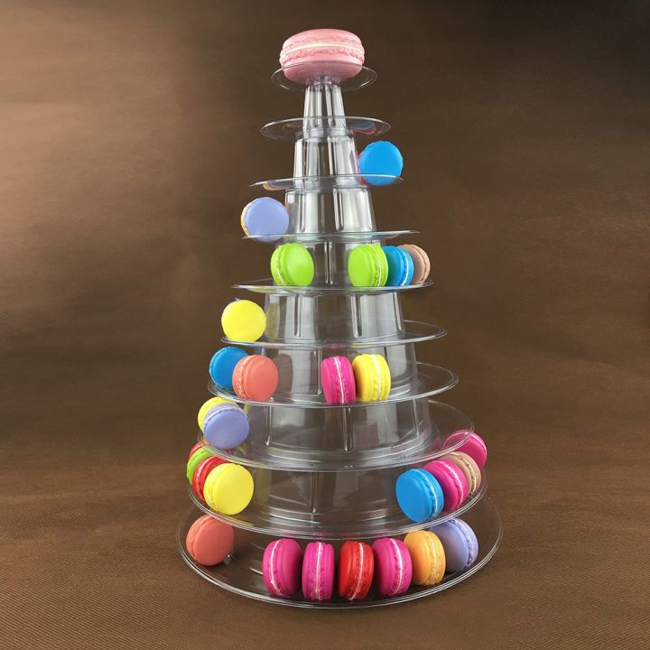 10%20Tier%20Tower%20Macaron%20Macaron%20Display%20Stand%20Round%20Cake%20Stand%20PVC%20Tray%20Birthday%20Wedding%20Display%20Rack%20Cake%20Decorating%20Tools%20-%20Transparent%20color%20-%20Image%209