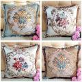European-Style Pillow Cover Living Room Pillows Bedside Removable and Washable Cushion Office Rectangular Waist Backrest Cover. 