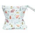 40 Cartoon Printed Pattern Baby Single Zipper Diaper Bag Buggy bag Suitable for Overseas E-Commerce.