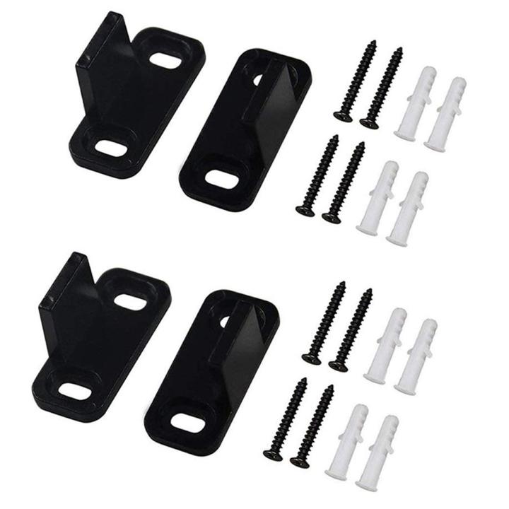 2 Set Sliding Barn Door Floor Guide Bottom Adjustable Dual Clip Floor ...