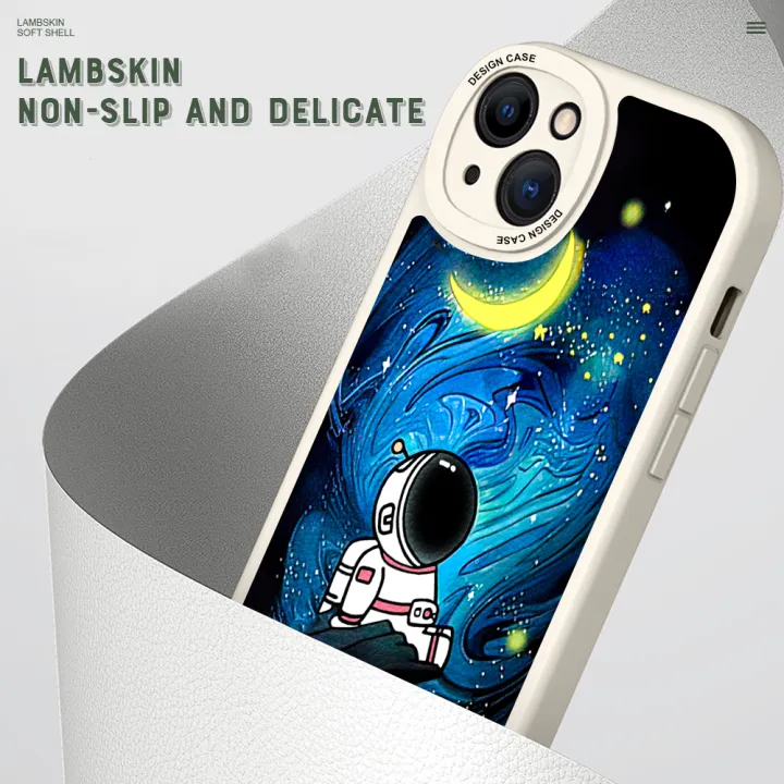 YYDS%20for%20iPhone%2013%20Mini%20Back%20Cover%20Starry%20Sky%20Astronaut%20Leather%20Phone%20Case%20Ultra%20Thin%20Soft%20Drop%20Protection%20Case%20-%20Image%206