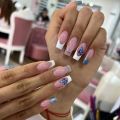 24Pcs Nails Press On Supplies False Charms Tips For ABS Nail Art And Decorations Manicure Extension Contains Jelly Gel. 