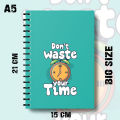 Notebook Aesthetic Journal Clock Design Writing Pad K709. 