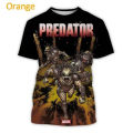 New Predator Unisex Men's 3D Printed T-shirt Casual Fashion Short Sleeve Top Designer Graphic T Shirts Ropa Hombres Cheap Tshirt.