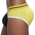 JOCKMAIL Brand Enhancing Mens Underwear Briefs Bulge Gay pad Front + Back Magic buttocks Double Removable Push Up Cup. 