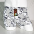 Jiandaier Men's Underwear Ice Silk Series Printed Summer Men's Mid-Waist Ice Silk Boxer Briefs. 