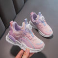 Children's casual shoes 2023 new swivel buckle spring and autumn girls sneakers boys mesh running shoes dad shoes. 