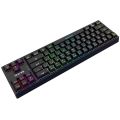 BAJEAL K71 wired mechanical keyboard with 71 key gaming keyboard strap - black.