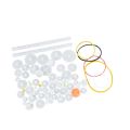 DIY Robot Gear, Plastic Gear Set, 75pcs Home for Toy Indoors Motor. 