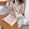 Women Canvas Shopping Bag Paris Letters Print Shoulder Bag Eco Cotton Linen Shopper Bags Cloth Fabric Handbag Tote For Girls. 