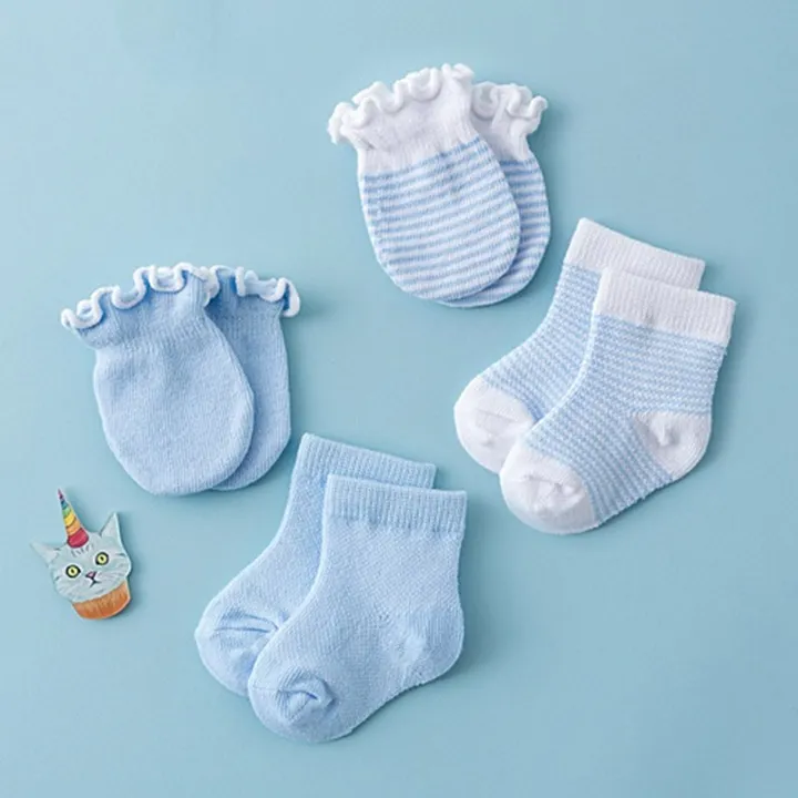 4Pairs/Lot%20Lace%20Ruffles%20Baby%20Socks%20Gloves%20Set%20Breathable%20Cotton%20Infant%20Socks%20Anti%20Scratch%20Newborn%20Protection%20Face%20Mittens%20Socks%20-%20Image%202
