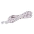 LKPCIGCXM 2X 6P2C RJ11 Male to Male Plug Telephone Line Cable Wire 5M. 