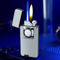 Double Fire Lighter Two Way Metal Jet And Normal Switch Flame Torch Cigar Lighter. 