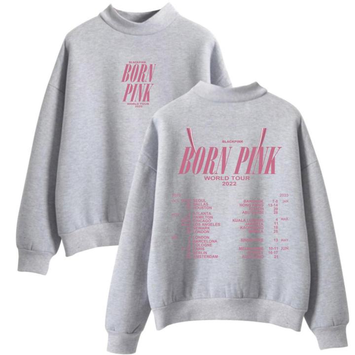BP Born Pink Hoodie Lisa Rose Jennie Sweatshirts Cozy Tops Sudadera Felpa Moletom