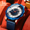 LouisWill Fashion Men Watches Quartz Watches Business Casual Wristwatches Leather Watch Luminous Pointers Watch 3ATM Waterproof Watch With Calendar. 