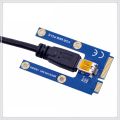 2X Mini PCIe to PCI Express 16X Riser for Laptop External Graphics Card BTC Miner MPCIe to PCI-E Slot. 