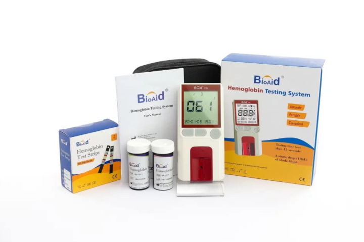 Bioaid medical Hemoglobin Test System with 50 strips