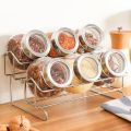 Round Kitchen Glass Sealed Cans Food Storage Jar Spice Tea Sugar Container Coffee Beans Candy Preservation Bottle Storage Tools. 