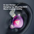 QKZ ZXT AK6 PRO Earphone Dual-Drive HIFI Bass Headphone In-Ear Monitor Earbuds With Mic Sports Noise-Cancelling Gaming Headset. 