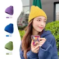 Men Boys Girls Crochet Skullies Hat Solid Color Unisex Autumn Knitted Beanies Caps Wild Accessories Beanie Winter for Women. 