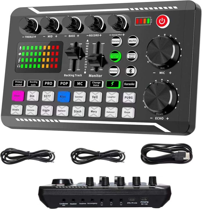 F998%20Bluetooth%20Stereo%20Audio%20Mixer,%20Live%20Sound%20Card%20and%20Audio%20Interface%20with%20DJ%20Mixer%20Effects%20and%20Voice%20Changer%20for%20Live%20YouTube%20Streaming,%20PC,%20Recording%20Studio%20and%20Gaming%20-%20Image%202