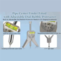 Pipe Center Finder With Centering Head For Measure Pipe Diameter Over 0.5Inch And Up Pipe Center Punch Level Reusable Easy To Use. 