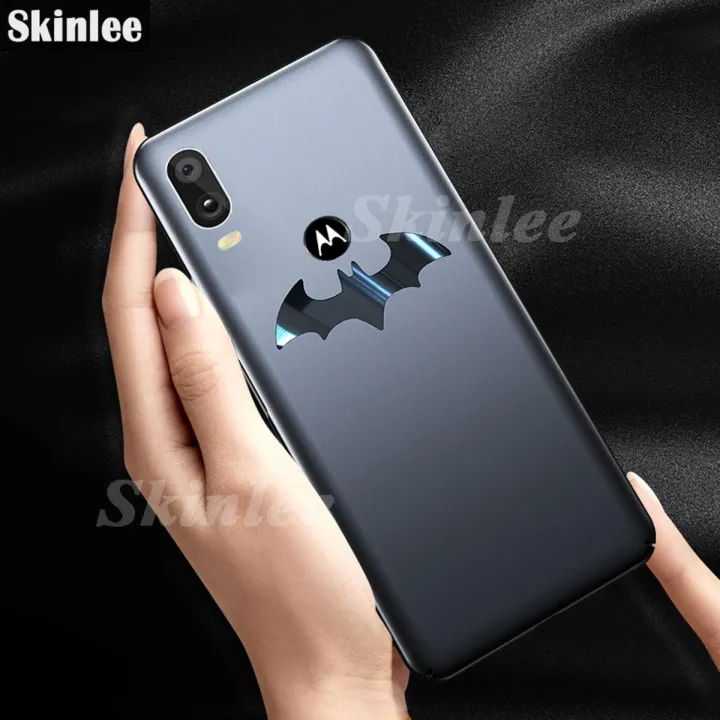 Back Cover For Motorola One Vision Batman Phone Case Full protector Metal Bat design Shockproof Cover For Moto One Vision Cases