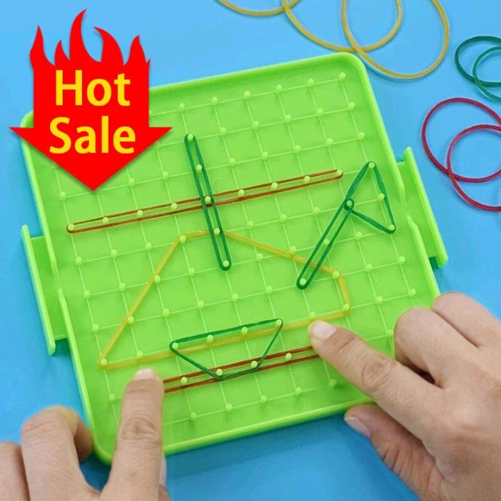 Kids%20Montessori%20Math%20Toys%20Geometry%20Cognition%20Plastic%20Toys%20Nail%20Board%20with%20Rubber%20Bands%20Children%20Early%20Educational%20Puzzle%20Game%20-%20Image%202