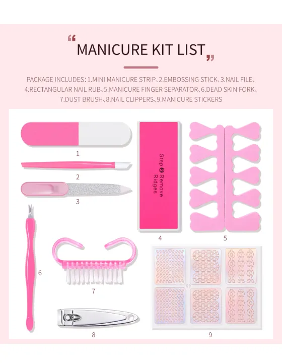 LULAA%20Basic%20Nail%20Tools%20Nail%20Clippers%20Manicure%20Polishing%20Rubbing%20Strip%20Novice%20Nail%20Art%20Sticker%20Set%20-%20Image%204