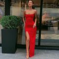 Vamos Todos 2021 Summer Maxi Dresses For Women Party Club Backless Bodycon Dress Straps Elegant Vestido Feminino Clothing.