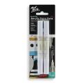 Mont Marte Dual Tip Acrylic Paint Pens White 2pc.