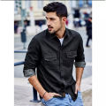 Denim Long Sleeve Casual Shirt For Man - Shirt. 