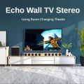 Soundbar for TV Wooden Subwoofer Bluetooth Speakers Home Theater 2.1 HiFi Stereo 3D Surround with Optical Coaxial Remote Control.