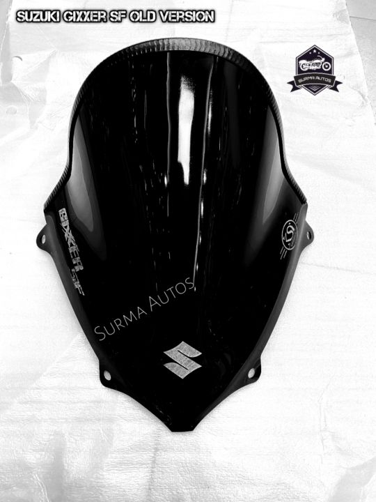 Motorcycle%20Windshield%20Windscreen%20Visor%20Compatible%20for%20Gixxer%20SF%20Old%20Model%20Rubber%20System%20-%20Image%202
