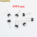 10Pcs- Round Momentary Push Button Switch 6x6x4.3mm 2P 2Pin On Off Momentary Tactile Tact Push Button Micro Switch Self Reset PCB Vertical Round Long Terminal Switch.