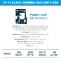 HP 45 Black Original Ink Cartridge (51645AA). 