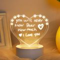 Led Message Board Usb Night Light Note Board With Pen Drawing Board Notepad Holiday Light Children Girlfriend Gift Night Lamp. 