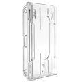 Hard Plastic ID Access Card Cover Credit Card Case Badge Holder Double Side Ertical Transparent 2-3 ID Card Holder Card Cover.