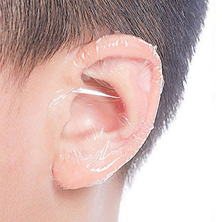 20pcs%20Plastic%20Waterproof%20Ear%20Protector%20For%20Baby%20Swimming%20Cover%20Caps%20Salon%20Hairdressing%20Dye%20Shield%20Protection%20Shower%20Cap%20Tool%20-%20Image%207
