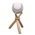 Outdoor Mini Baseball Bat Wood Souvenir Display Holder Tennis Storage Base Holder Support Baseball Bat Bracket Gift Home Decor.